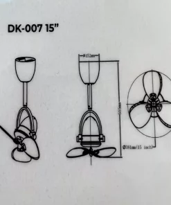 Decken DK007 Corner/Wall Fan