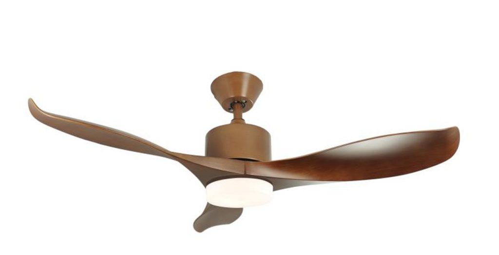 Decco Ceiling Fan with Light Adelaide Oak