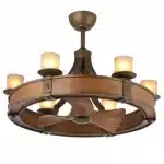 New Design Candle Ceiling Fan Chandelier - Candela (10)