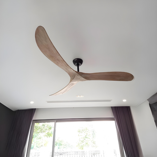 Timmix 72 Ceiling Fan with 3 Wooden Blades Smart DC Motor (3)