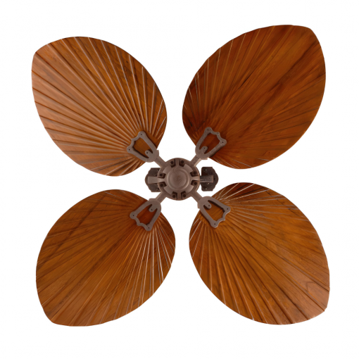 PALM Ceiling Fan 4 Natural Wood Blades with Reserve Function
